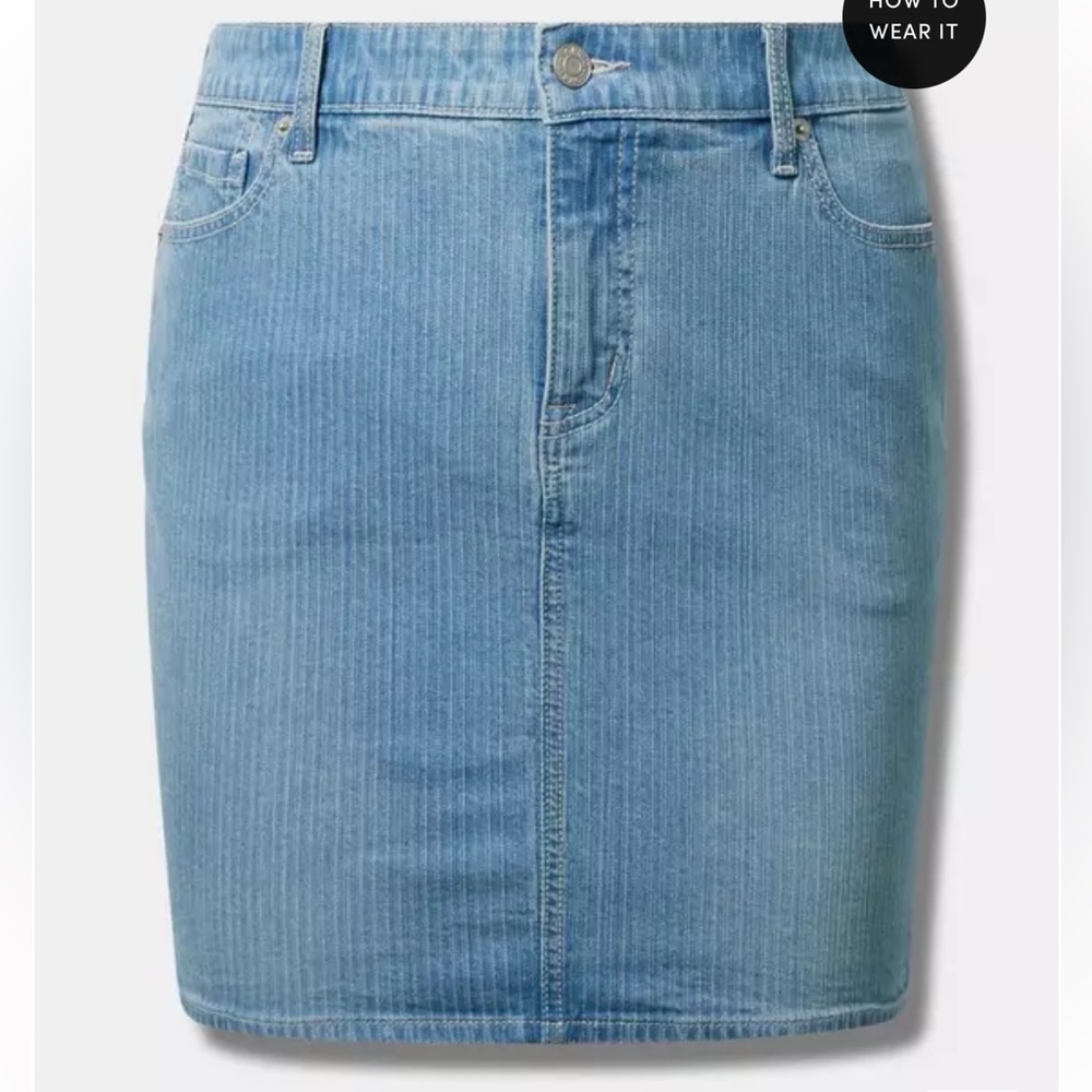 NWT Torrid Blue Denim Skirt